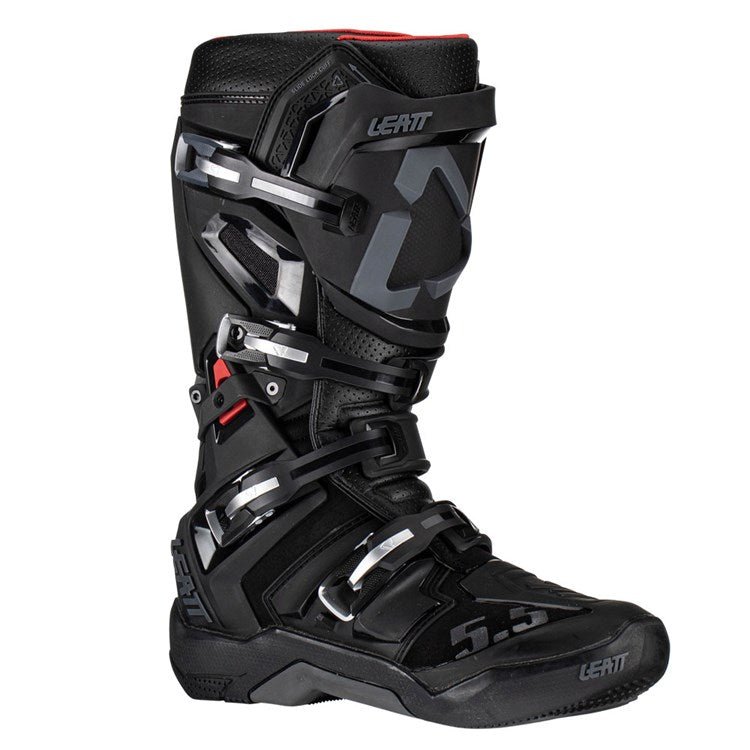 LEATT BOOT 5.5 FLEXLOCK BLACK - ACE Race Shop