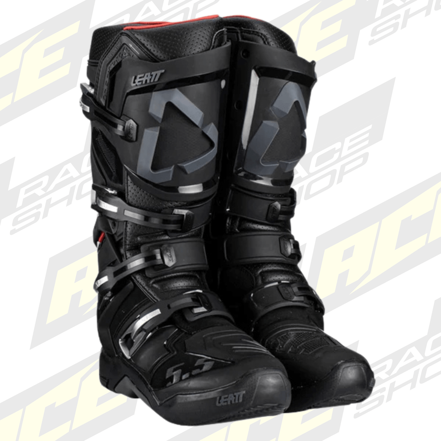 LEATT BOOT 5.5 FLEXLOCK BLACK - ACE Race Shop