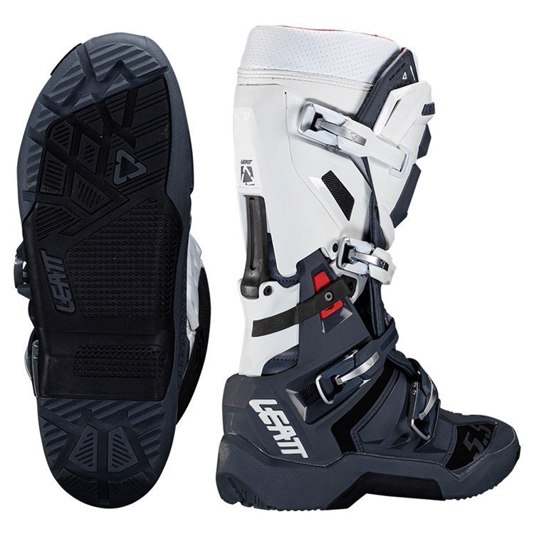 LEATT BOOT 5.5 FLEXLOCK ENDURO WHITE - ACE Race Shop