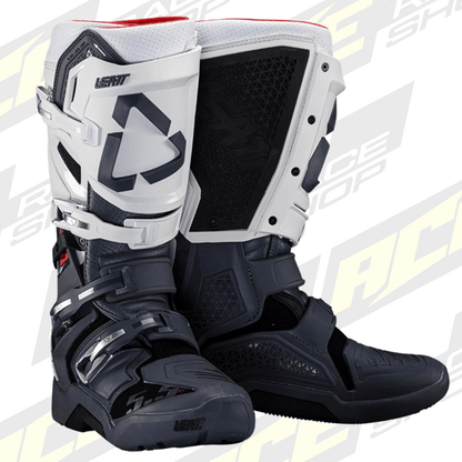 LEATT BOOT 5.5 FLEXLOCK ENDURO WHITE - ACE Race Shop