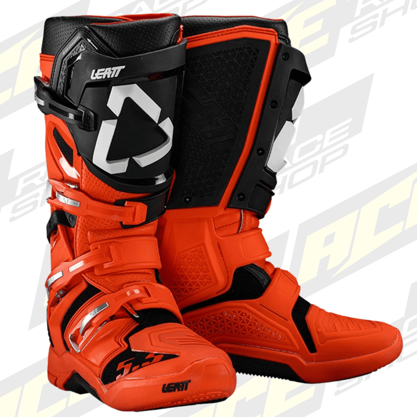 LEATT BOOT 5.5 FLEXLOCK ORANGE - ACE Race Shop