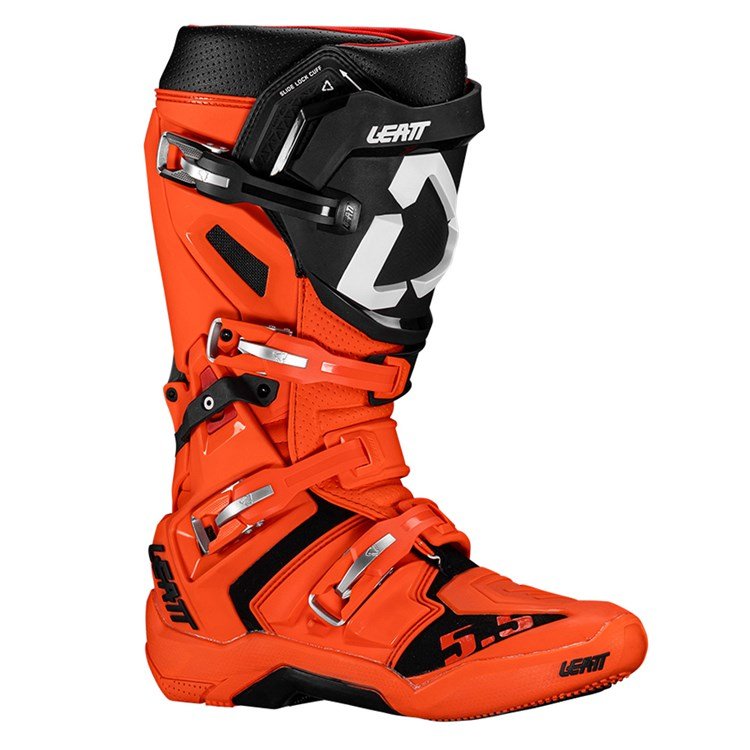 LEATT BOOT 5.5 FLEXLOCK ORANGE - ACE Race Shop