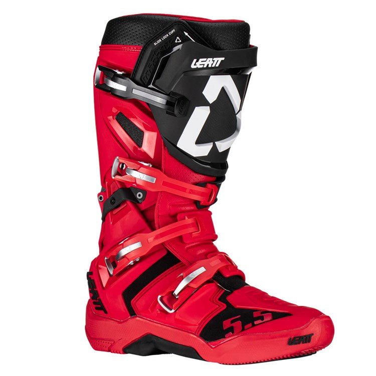 LEATT BOOT 5.5 FLEXLOCK RED - ACE Race Shop