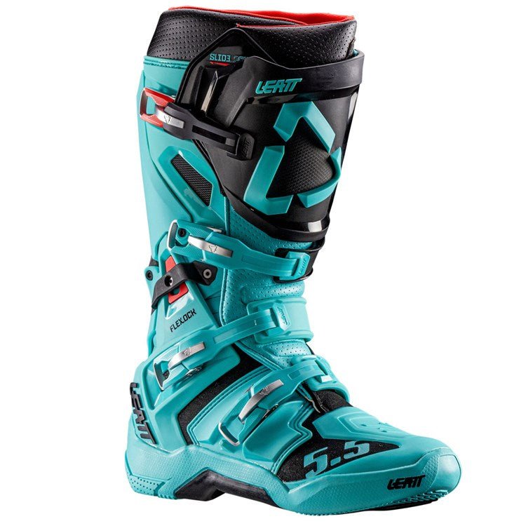 LEATT BOOT 5.5 FLEXLOCK TEAL - MOTOCROSS / ENDURO BOOTS - ACE Race Shop