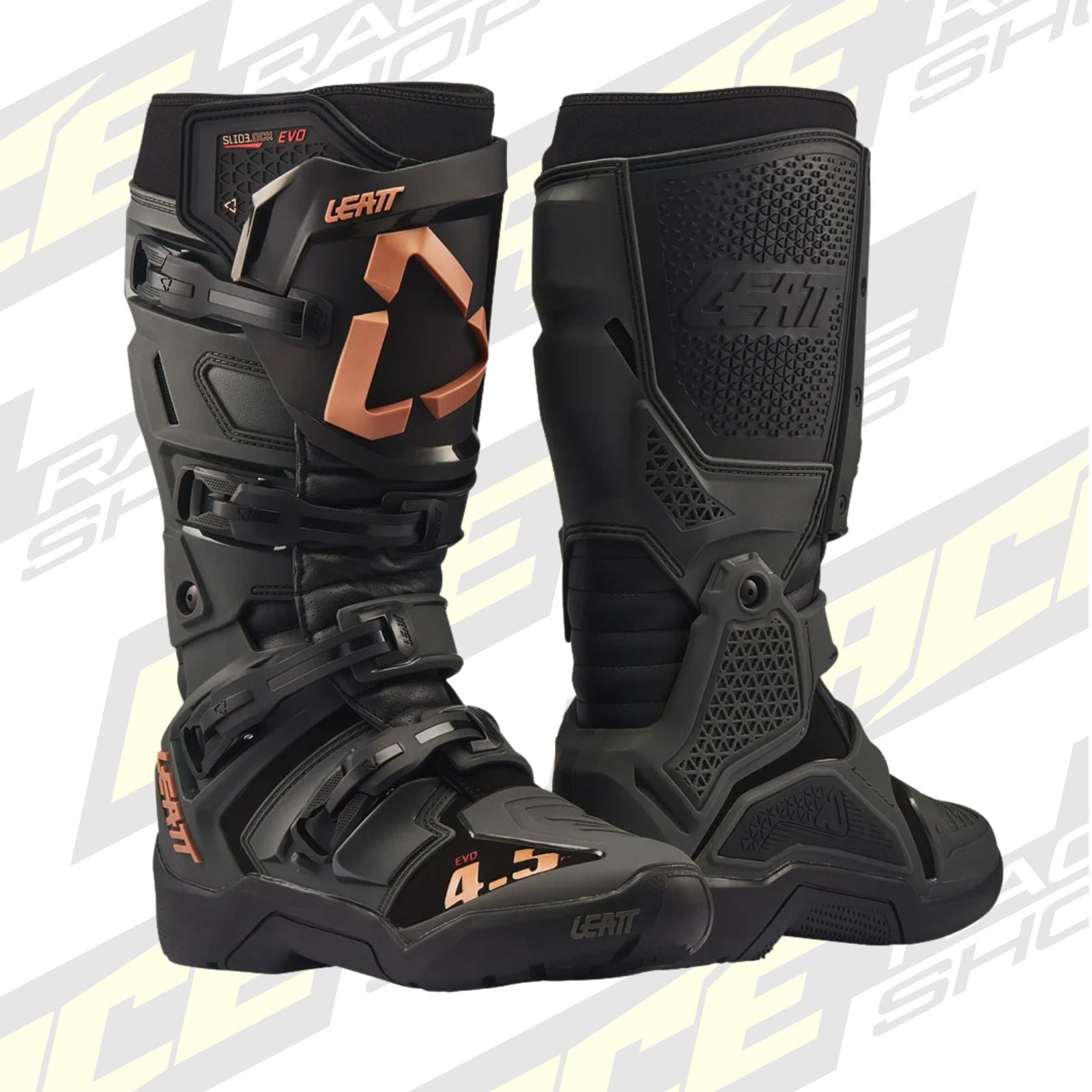 LEATT BOOT MOTO 4.5 ENDURO EVO GRAPHENE BLACK - ACE Race Shop