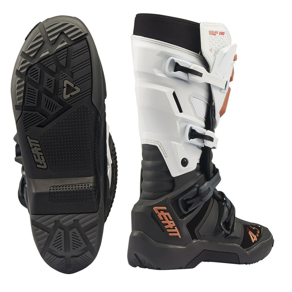 LEATT BOOT MOTO 4.5 ENDURO EVO - WHITE BLACK GOLD - ACE Race Shop