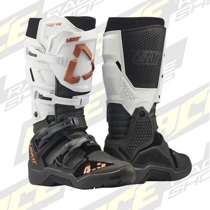 LEATT BOOT MOTO 4.5 ENDURO EVO - WHITE BLACK GOLD - ACE Race Shop