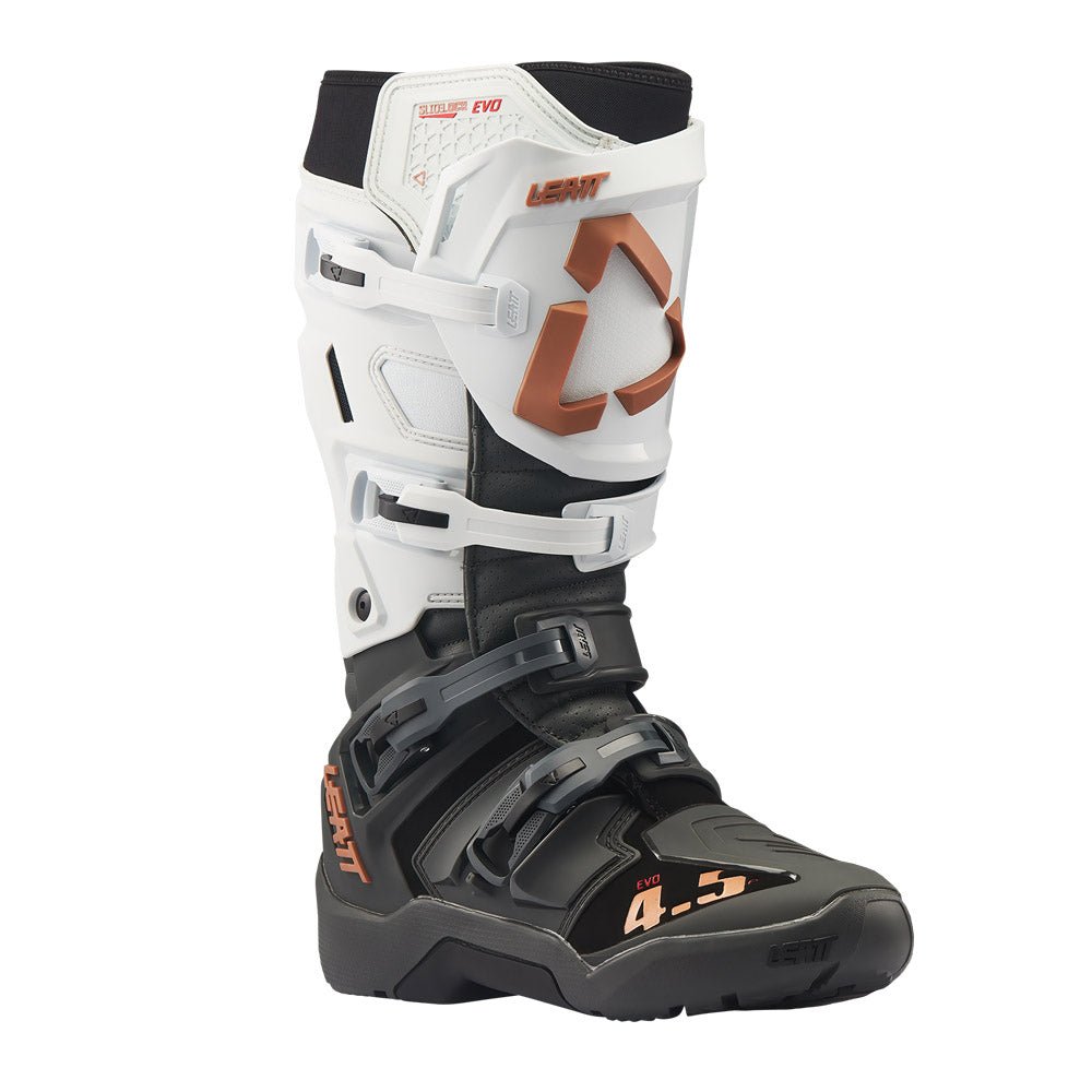 LEATT BOOT MOTO 4.5 ENDURO EVO - WHITE BLACK GOLD - ACE Race Shop