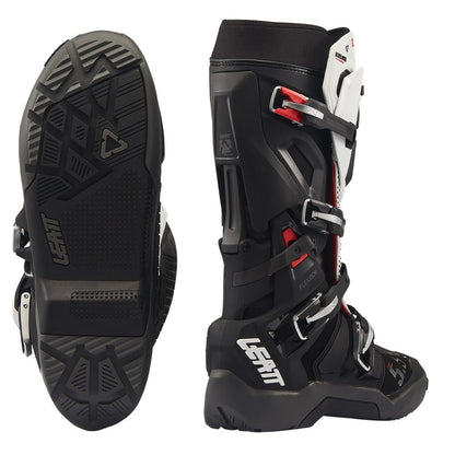 LEATT BOOT MOTO 5.5 FLEXLOCK ENDURO EVO - BLACK/WHITE - ACE Race Shop