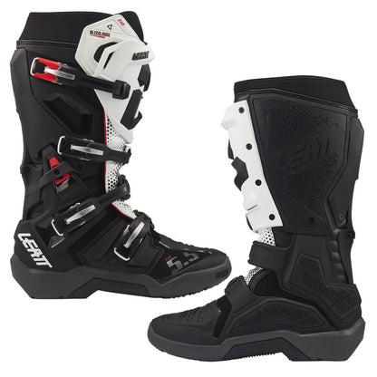 LEATT BOOT MOTO 5.5 FLEXLOCK ENDURO EVO - BLACK/WHITE - ACE Race Shop