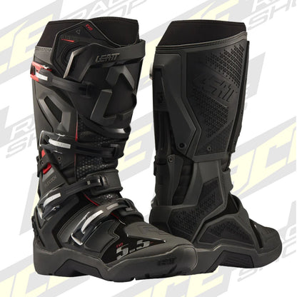 LEATT BOOT MOTO 5.5 FLEXLOCK ENDURO EVO - GRAPHENE BLACK - ACE Race Shop