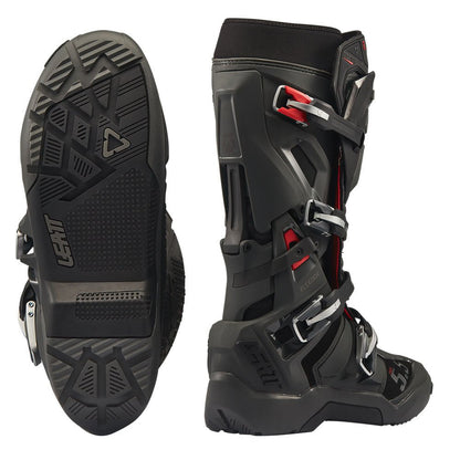 LEATT BOOT MOTO 5.5 FLEXLOCK ENDURO EVO - GRAPHENE BLACK - ACE Race Shop