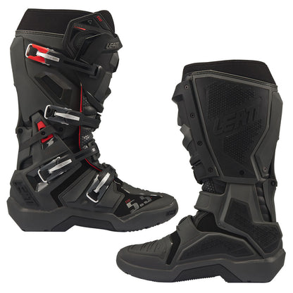 LEATT BOOT MOTO 5.5 FLEXLOCK ENDURO EVO - GRAPHENE BLACK - ACE Race Shop
