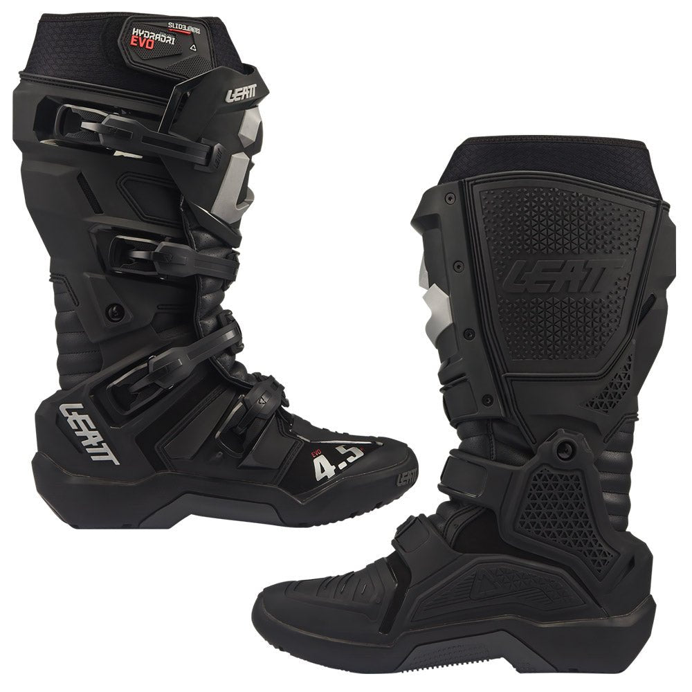 LEATT BOOT MOTOCROSS ENDURO 4.5 HYDRADRI EVO WATERPROOF - BLACK - ACE Race Shop
