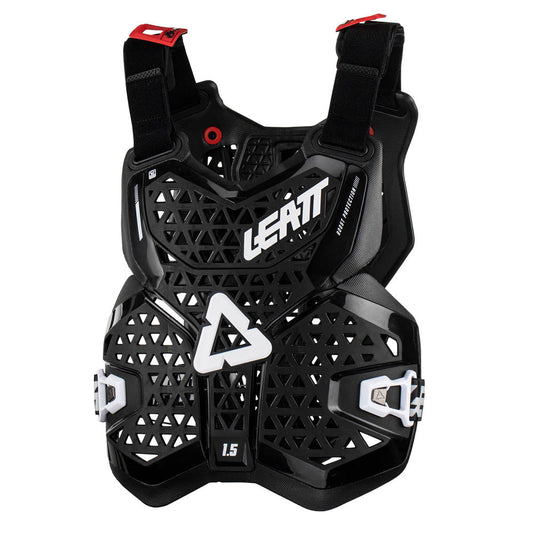 LEATT CHEST PROTECTOR 1.5 ADULT BLACK - ACE Race Shop
