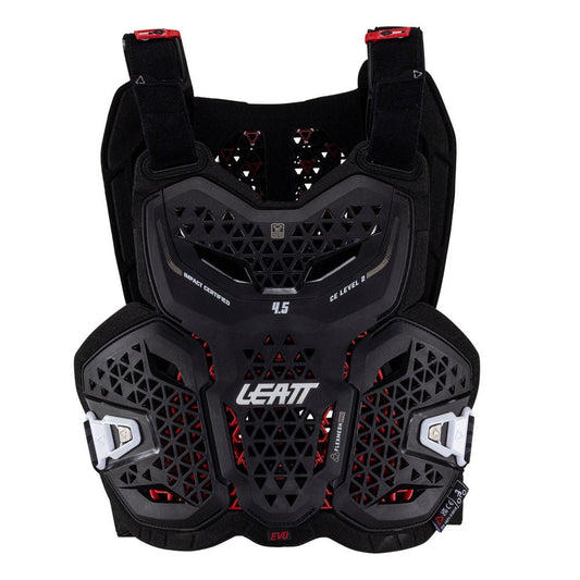LEATT CHEST PROTECTOR 4.5 EVO BLACK - ACE Race Shop