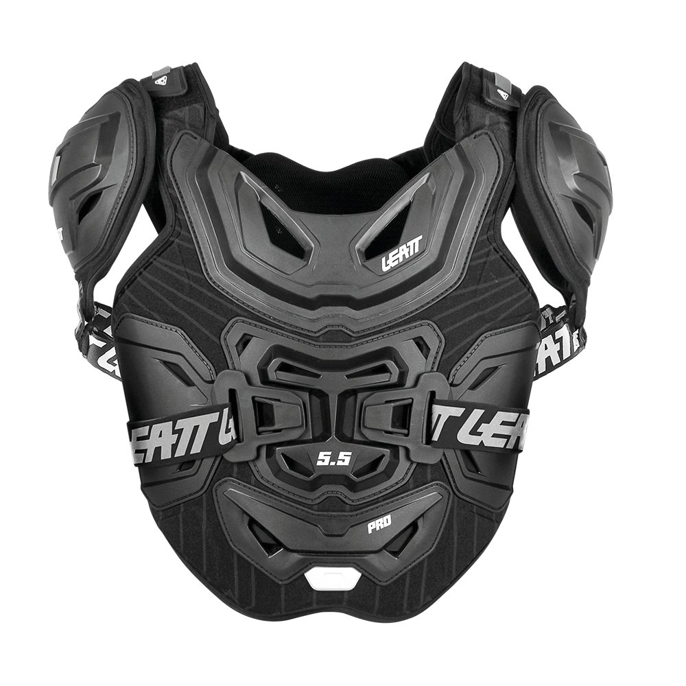 LEATT CHEST PROTECTOR 5.5 PRO BLACK (R) - ACE Race Shop