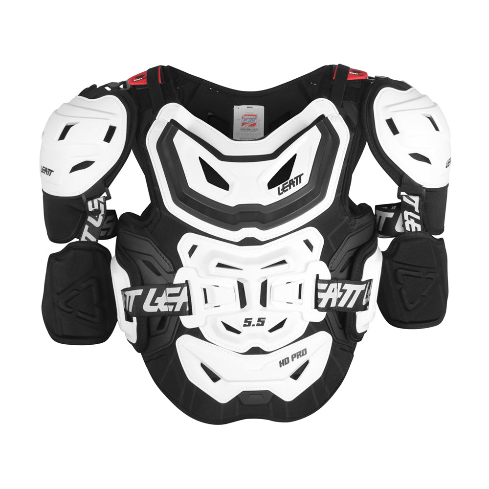 LEATT CHEST PROTECTOR 5.5 PRO HD WHITE (R) - ACE Race Shop