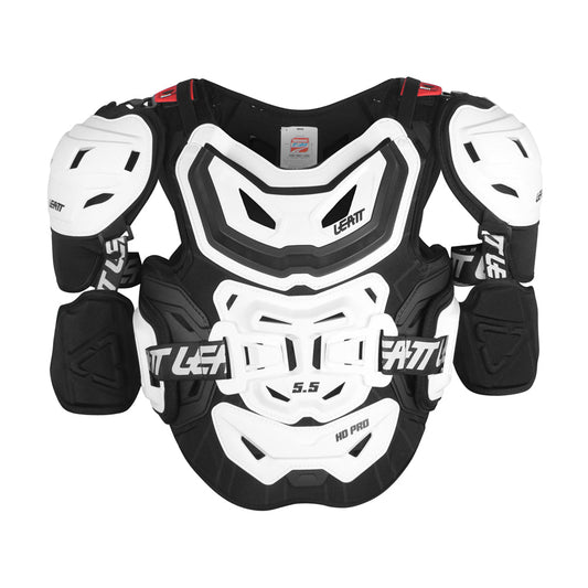 LEATT CHEST PROTECTOR 5.5 PRO HD WHITE (R) - ACE Race Shop
