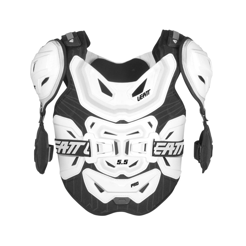 LEATT CHEST PROTECTOR 5.5 PRO WHITE (R) - ACE Race Shop