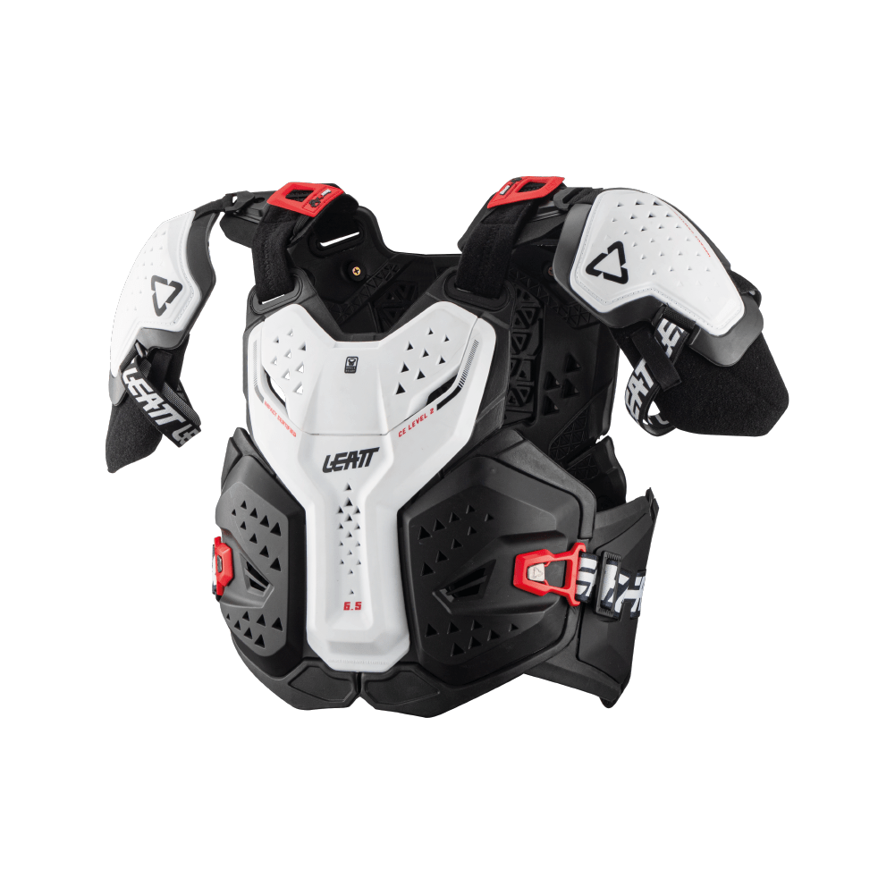 LEATT CHEST PROTECTOR 6.5 PRO WHITE - ACE Race Shop