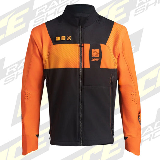 LEATT ENDURO JACKET MOTO 4.5 OFFROAD ENDURO HATCHET - ORANGE BLACK - ACE Race Shop