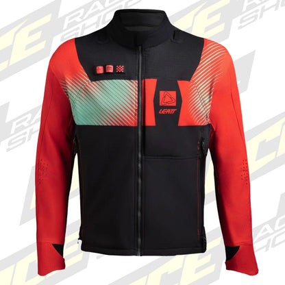 LEATT ENDURO OFFROAD JACKET MOTO 4.5 ENDURO HATCHET - RED BLACK - ACE Race Shop
