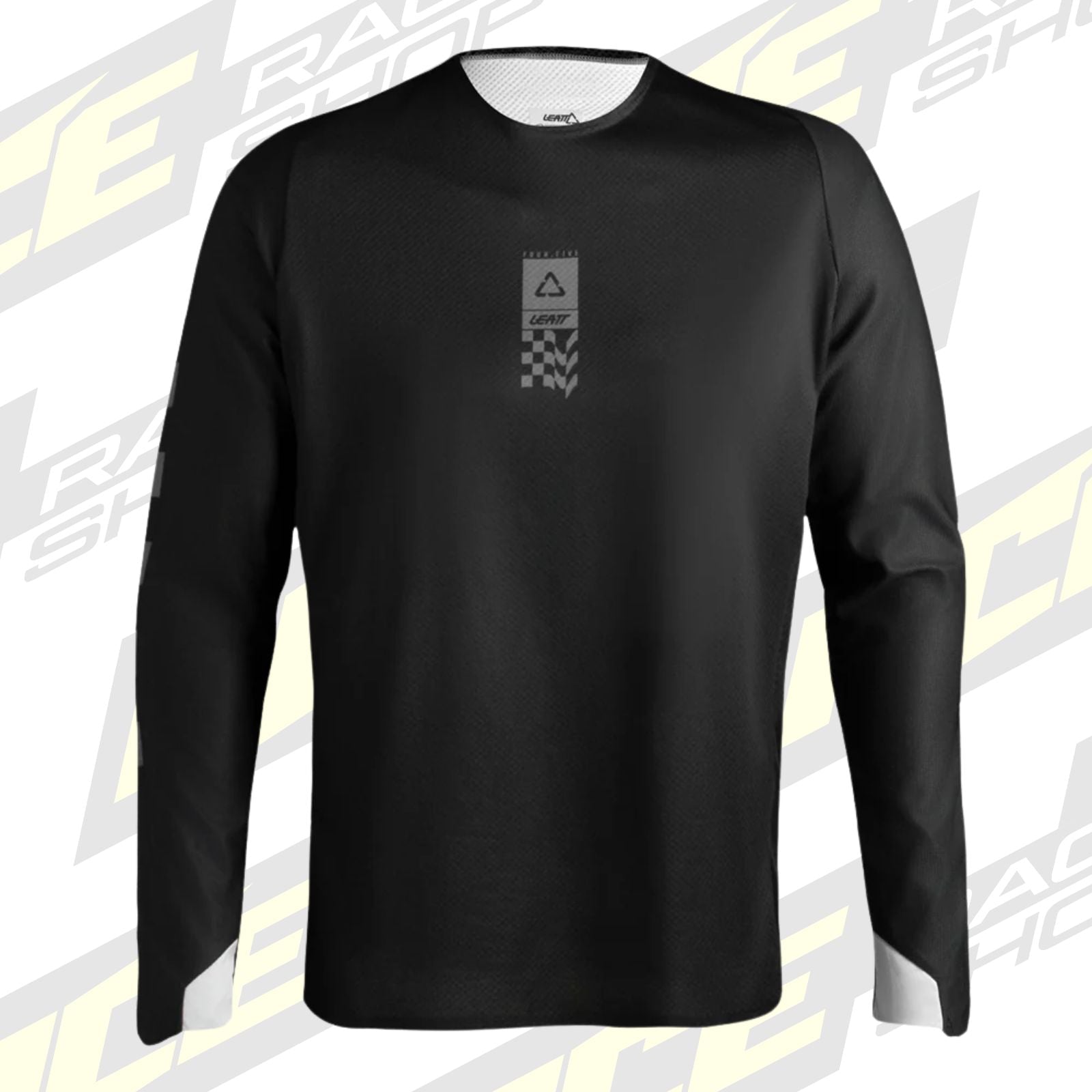 LEATT ENDURO SHIRT JERSEY TOP MOTO 4.5 ENDURO - SPEED BLACK - ACE Race Shop