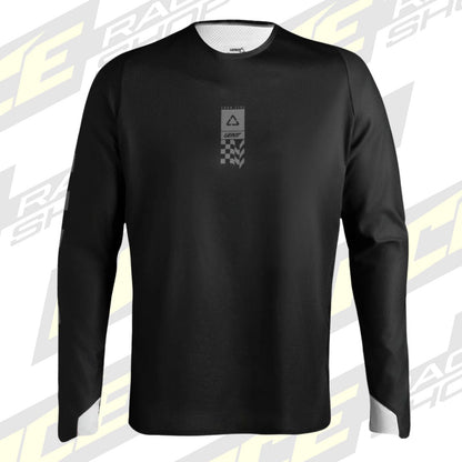 LEATT ENDURO SHIRT JERSEY TOP MOTO 4.5 ENDURO - SPEED BLACK - ACE Race Shop