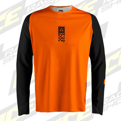 LEATT ENDURO SHIRT JERSEY TOP MOTO 4.5 ENDURO - SPEED ORANGE - ACE Race Shop