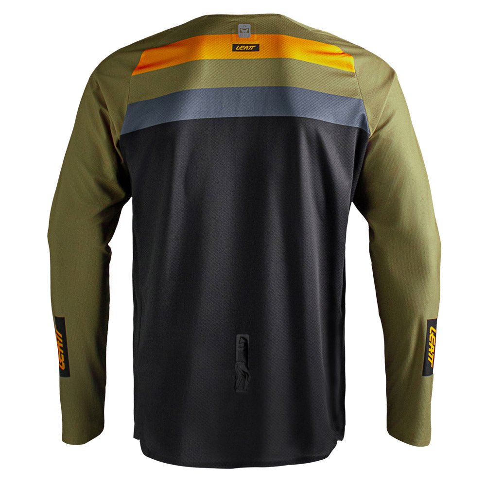 LEATT ENDURO SHIRT JERSEY TOP MOTO 4.5 ENDURO STRIPE - KHAKI BROWN - ACE Race Shop