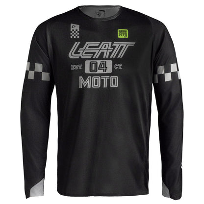 LEATT ENDURO SHIRT JERSEY TOP MOTO 4.5 ENDURO X-FLOW SPEED BLACK - ACE Race Shop