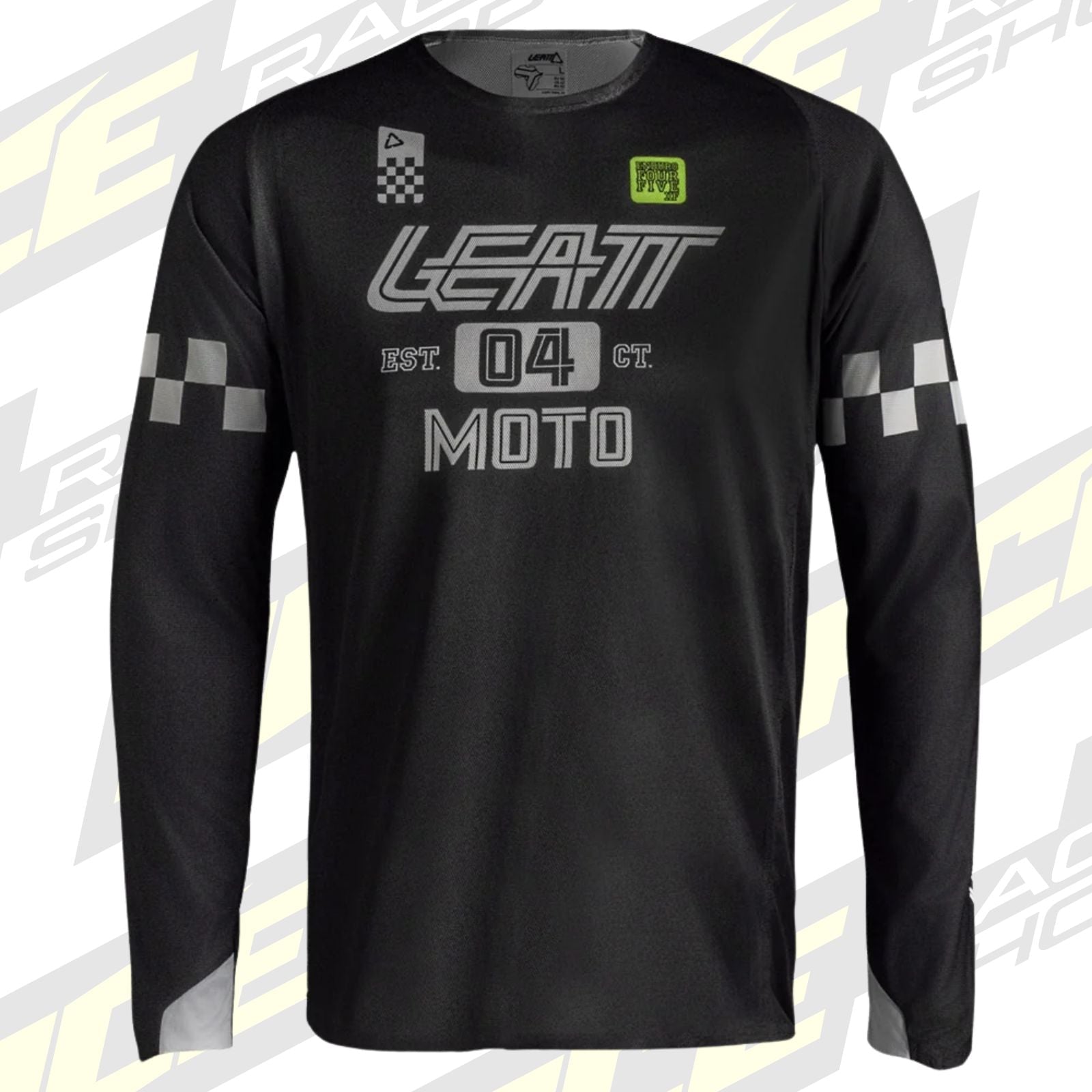 LEATT ENDURO SHIRT JERSEY TOP MOTO 4.5 ENDURO X-FLOW SPEED BLACK - ACE Race Shop