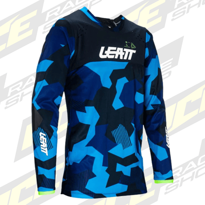 LEATT ENDURO SHIRT MOTO 4.5 BLUE - ACE Race Shop