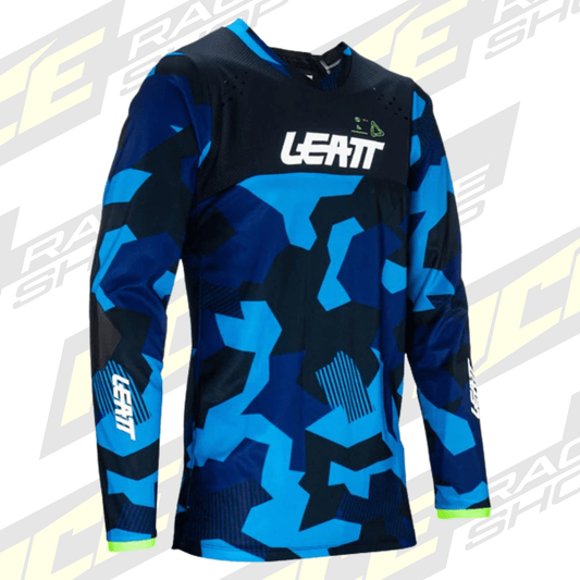 LEATT ENDURO SHIRT MOTO 4.5 BLUE - ACE Race Shop