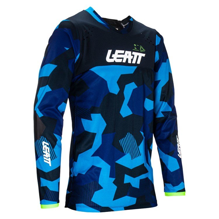 LEATT ENDURO SHIRT MOTO 4.5 BLUE - ACE Race Shop