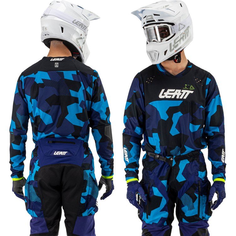 LEATT ENDURO SHIRT MOTO 4.5 BLUE - ACE Race Shop