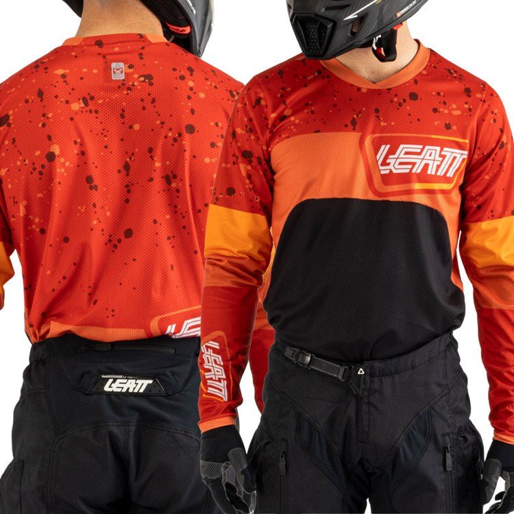 LEATT ENDURO SHIRT MOTO 4.5 BURN RED - ACE Race Shop