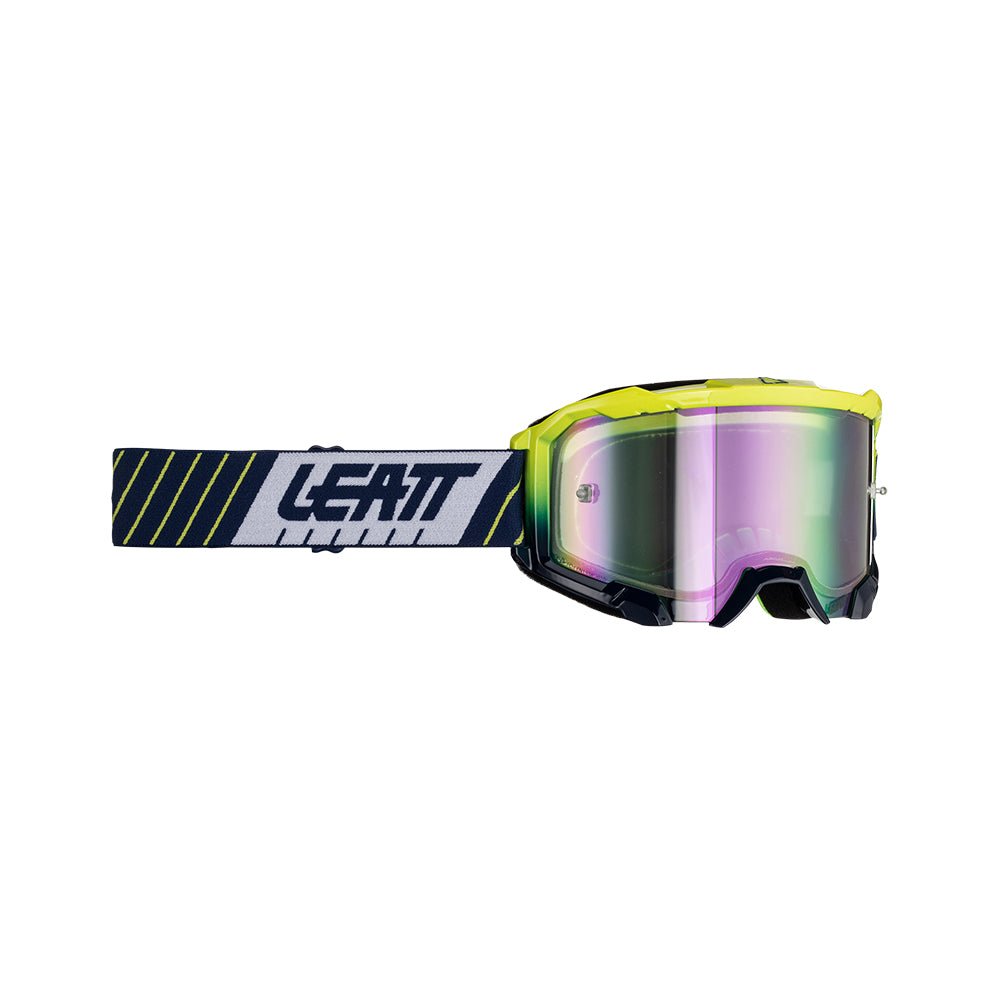 LEATT GOGGLE VELOCITY 4.5 IRIZ BLUE - PURPLE LENS - ACE Race Shop