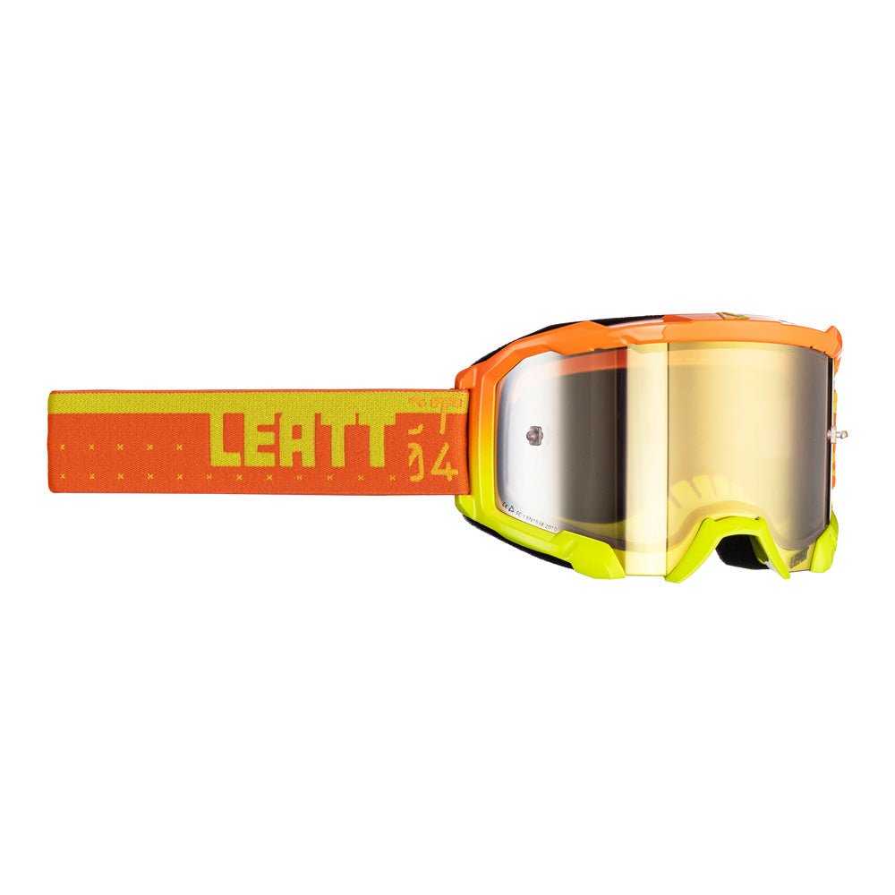 LEATT GOGGLE VELOCITY 4.5 IRIZ CITRUS - BRONZE LENS - ACE Race Shop
