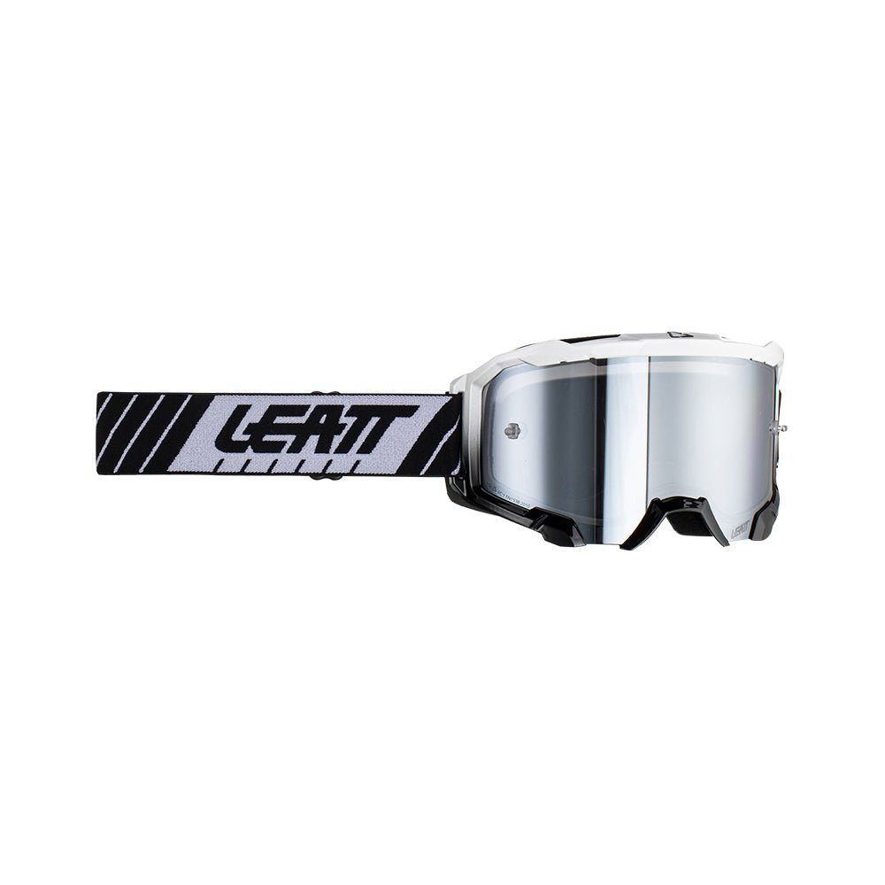 LEATT GOGGLE VELOCITY 4.5 IRIZ WHITE - SILVER LENS - ACE Race Shop
