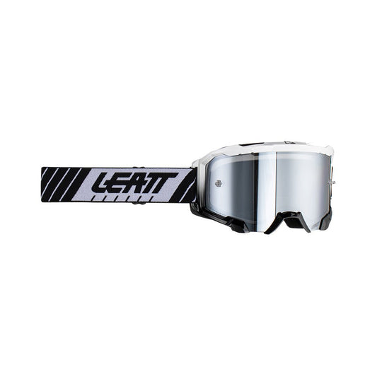 LEATT GOGGLE VELOCITY 4.5 IRIZ WHITE - SILVER LENS - ACE Race Shop