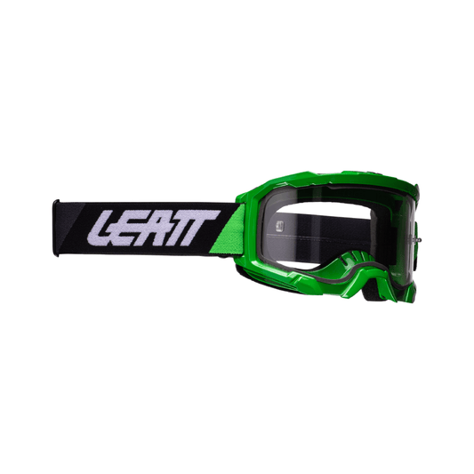 LEATT GOGGLE VELOCITY 4.5 NEON LIME - CLEAR LENS (r) - ACE Race Shop