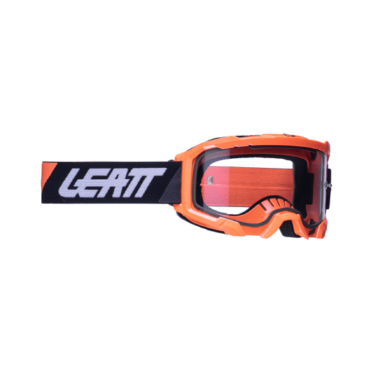 LEATT GOGGLE VELOCITY 4.5 NEON ORANGE - CLEAR LENS (r) - ACE Race Shop