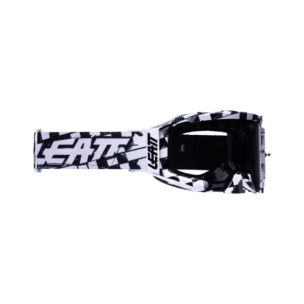 LEATT GOGGLE VELOCITY 5.5 CHECKER - SMOKE LENS (r) - ACE Race Shop