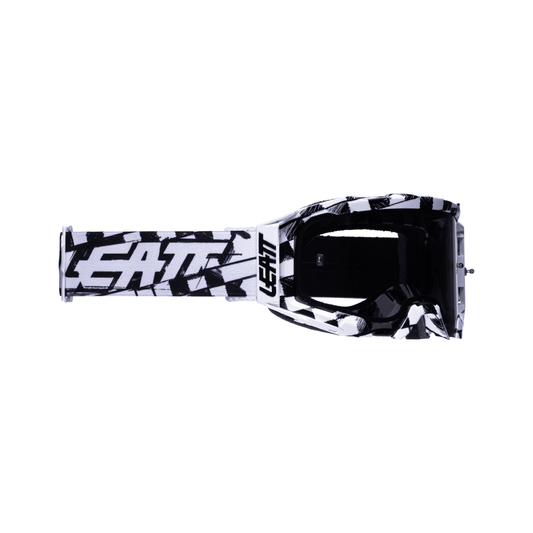 LEATT GOGGLE VELOCITY 5.5 CHECKER - SMOKE LENS (r) - ACE Race Shop