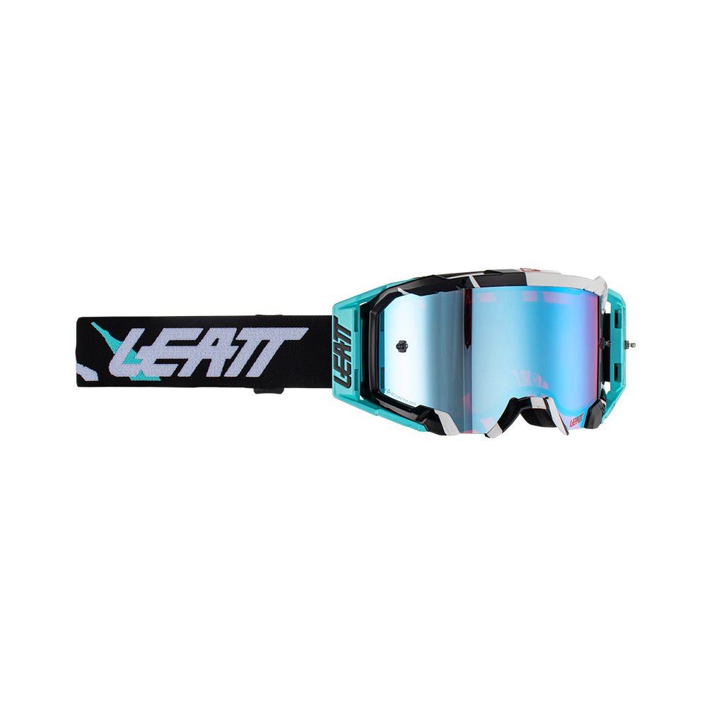 LEATT GOGGLE VELOCITY 5.5 IRIZ ACID TIGER - BLUE LENS (r) - ACE Race Shop