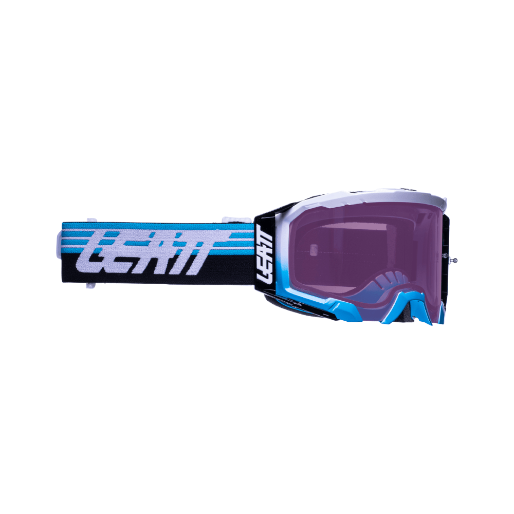 LEATT GOGGLE VELOCITY 5.5 IRIZ AQUA - PURPLE LENS (r) - ACE Race Shop