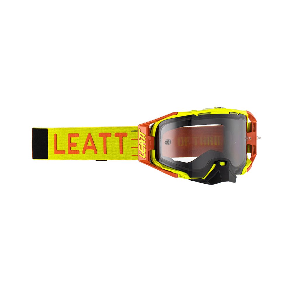 LEATT GOGGLE VELOCITY 6.5 CITRUS - LIGHT GREY LENS - ACE Race Shop