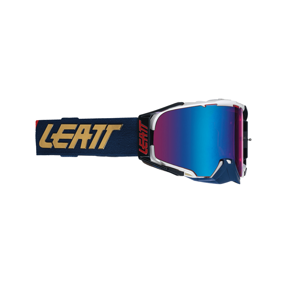 LEATT GOGGLE VELOCITY 6.5 IRIZ ROYAL - BLUE LENS (r) - ACE Race Shop